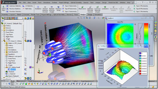 Phần mềm thiết kế quang học APEX 2014 phụ trợ cho SOLIDWORKS miễn phí 30 ngày dùng thử