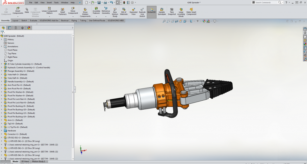 HƯỚNG DẪN SỬ DỤNG PHẦN MỀM SOLIDWORKS - LÀM VIỆC VỚI LẮP GHÉP LỚN TRONG SOLIDWORKS 17 assembly 1
