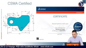 Đề thi chứng chỉ CSWA SOLIDWORKS tham khảo 1 thi chung chi cswa solidworks vihoth min