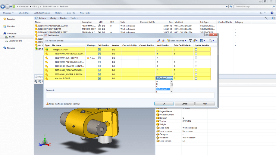 Tổng quan tính năng phần mềm SOLIDWORKS PDM 2 solidworks pdm standard
