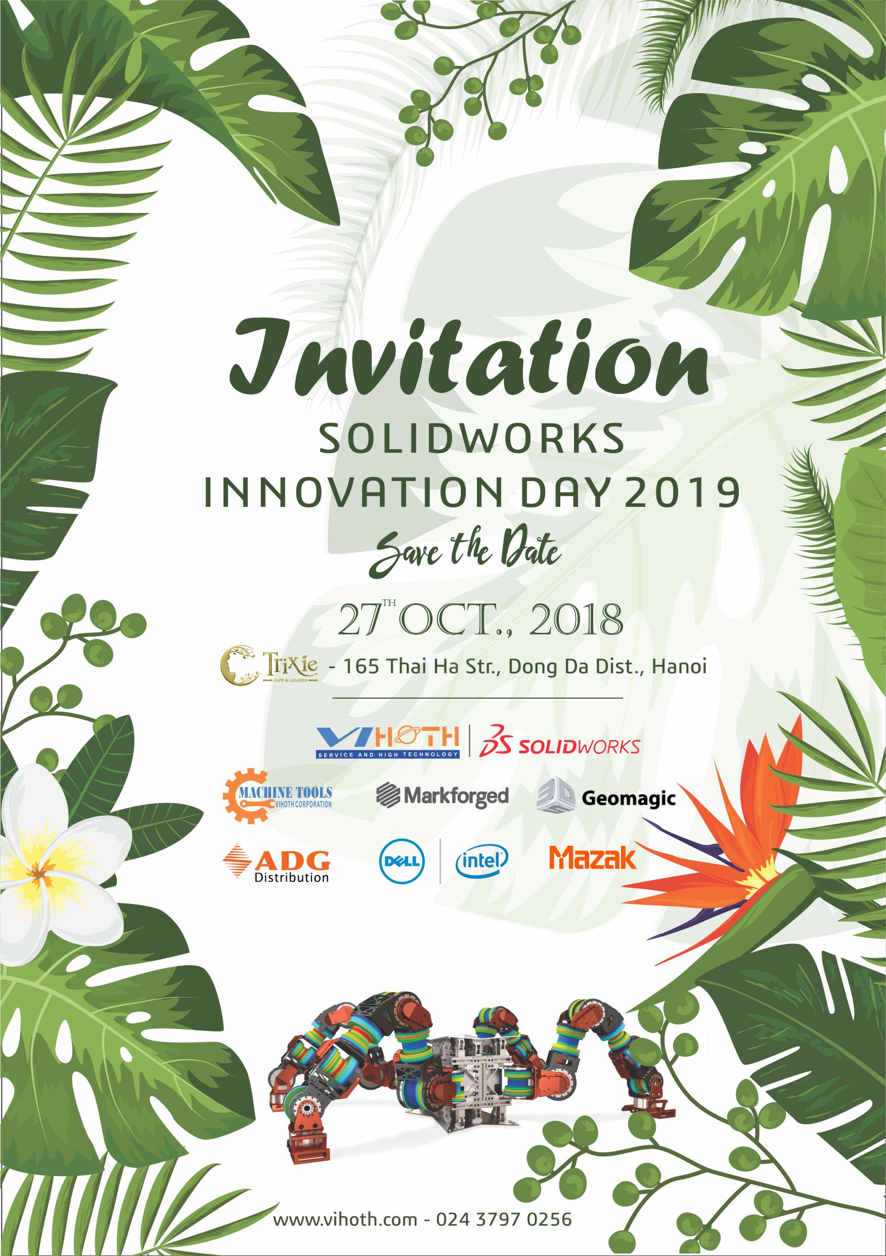 Thư mời SOLIDWORKS INNOVATION DAY 2019 Hà Nội