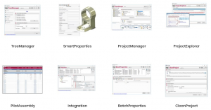 Nhóm công cụ quản lý dự án trong phần mềm myCADtools 7 mycadtools-quan-ly-du-an-solidworks