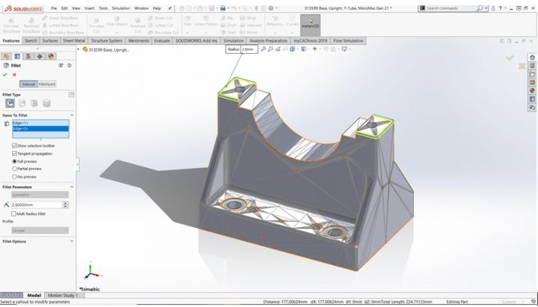 Hướng Dẫn Surface SOLIDWORKS 2020 – Direct Mesh Editing