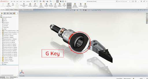 Mẹo thiết kế SOLIDWORKS G Key