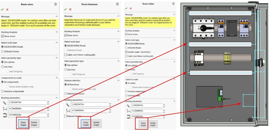 Display Graphs trong SOLIDWORKS Electrical 2024