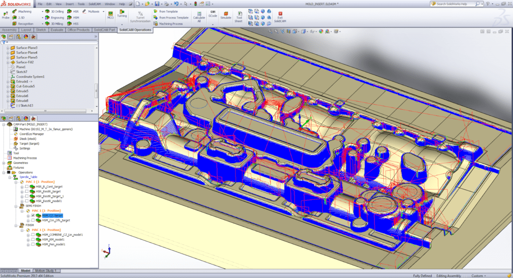 solidWorks va solidcam for mold making 13