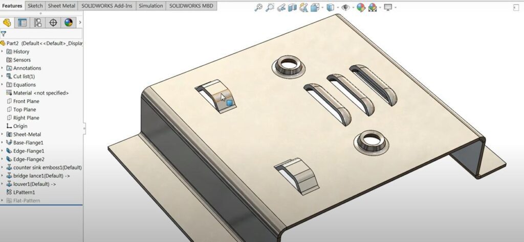 khoa hoc solidworks sheet metal 1