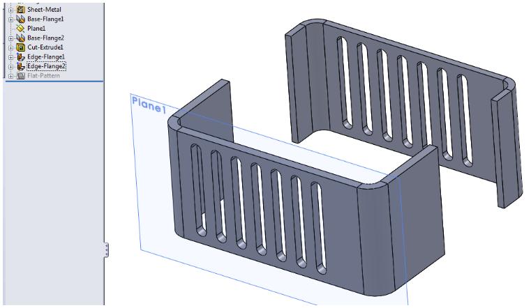 khoa hoc solidworks sheet metal 2