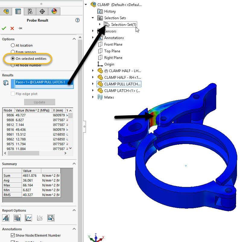 Sử dụng SOLIDWORKS Simulation Sensors và Selection Sets 4 Giao diện Selection Sets trong SOLIDWORKS Simulation