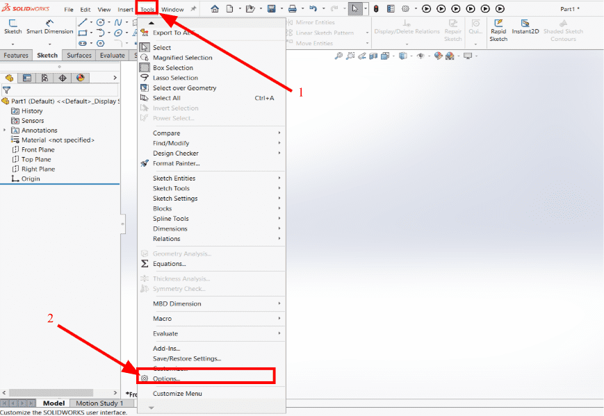 SOLIDWORKS – Bật/Tắt sử dụng Card đồ hoạ rời và Chế độ OpenGL 1 Sử dụng Card đồ hoạ rời trong SOLIDWORKS
