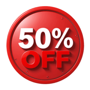 pngtree circle shaped 50 off label