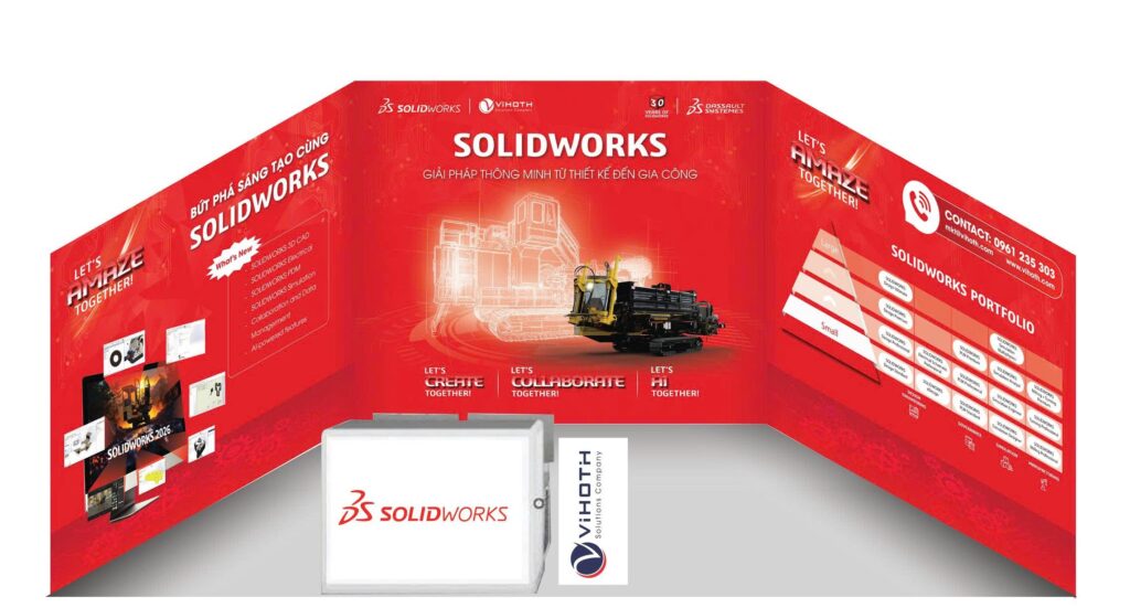 Gian hàng của ViHoth Solutions tại VIMF Bắc Ninh 2025