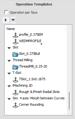 SolidCAM’s Drag and Drop Templates