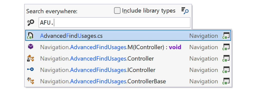 9 Tính năng của ReSharper mà mọi lập trình viên .NET cần biết 1 Tìm kiếm mọi thứ với Initial Letter Search của ReSharper