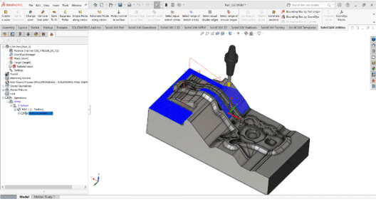 Phân biệt gia công khuôn ép nhựa và khuôn dập nguội trong SolidCAM 4 Gia công khuôn dập nguội trong SolidCAM