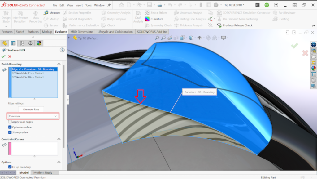 10 Kỹ thuật Surface SOLIDWORKS nâng cao mà người dùng cần biết 5 ky thuat surface solidworks 5