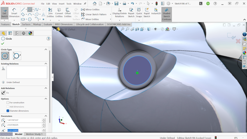 10 Kỹ thuật Surface SOLIDWORKS nâng cao mà người dùng cần biết 7 ky thuat surface solidworks 7