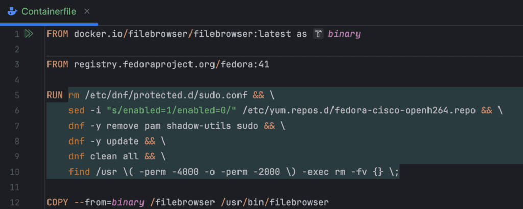 IntelliJ IDEA hỗ trợ Containerfile và cập nhật cho Dockerfile 1 intelliJ idea