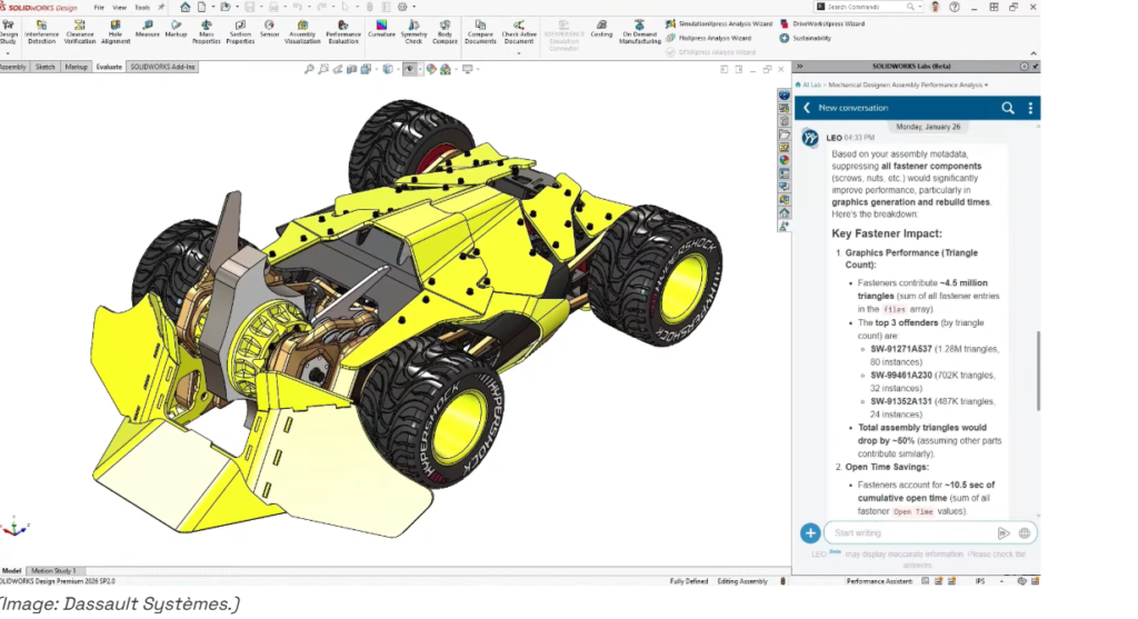 10 tinh nang ai trong solidworks 2026 2