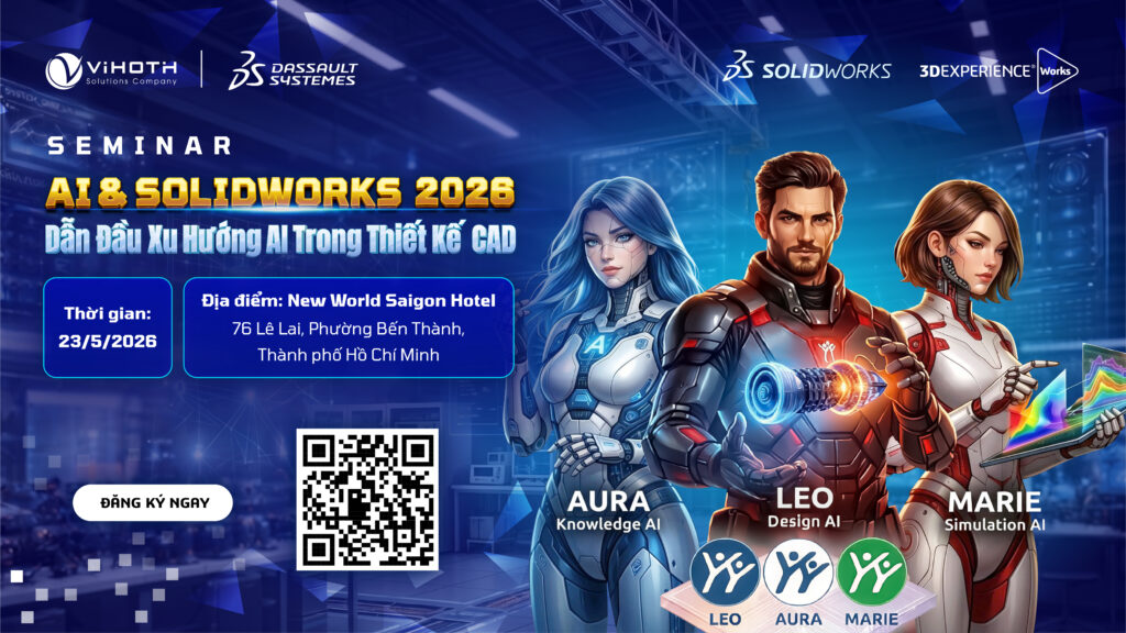 AI & SOLIDWORKS 2026: Dẫn đầu xu hướng AI trong thiết kế CAD
