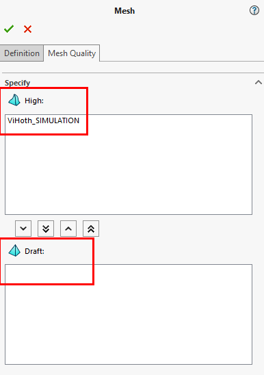 Hai loại chất lượng lưới của SOLIDWORKS SIMULATION