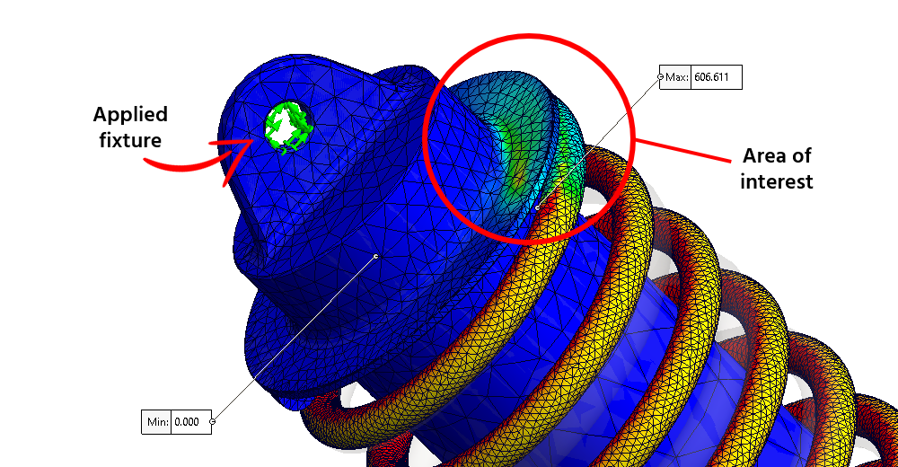 fixtures trong solidworks simulation 10