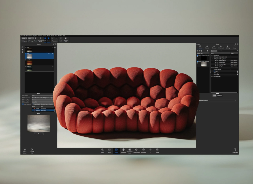 Tổng quan về KeyShot Studio - Bộ công cụ render chuyên nghiệp 2 keyshot studio 1
